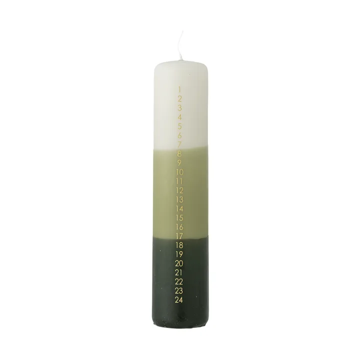 Dip Dye adventslys - Grøn, 25 cm - Bloomingville