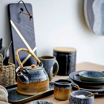 Elsi skærebræt marmor 15,5x40,5 cm - Sort - Bloomingville