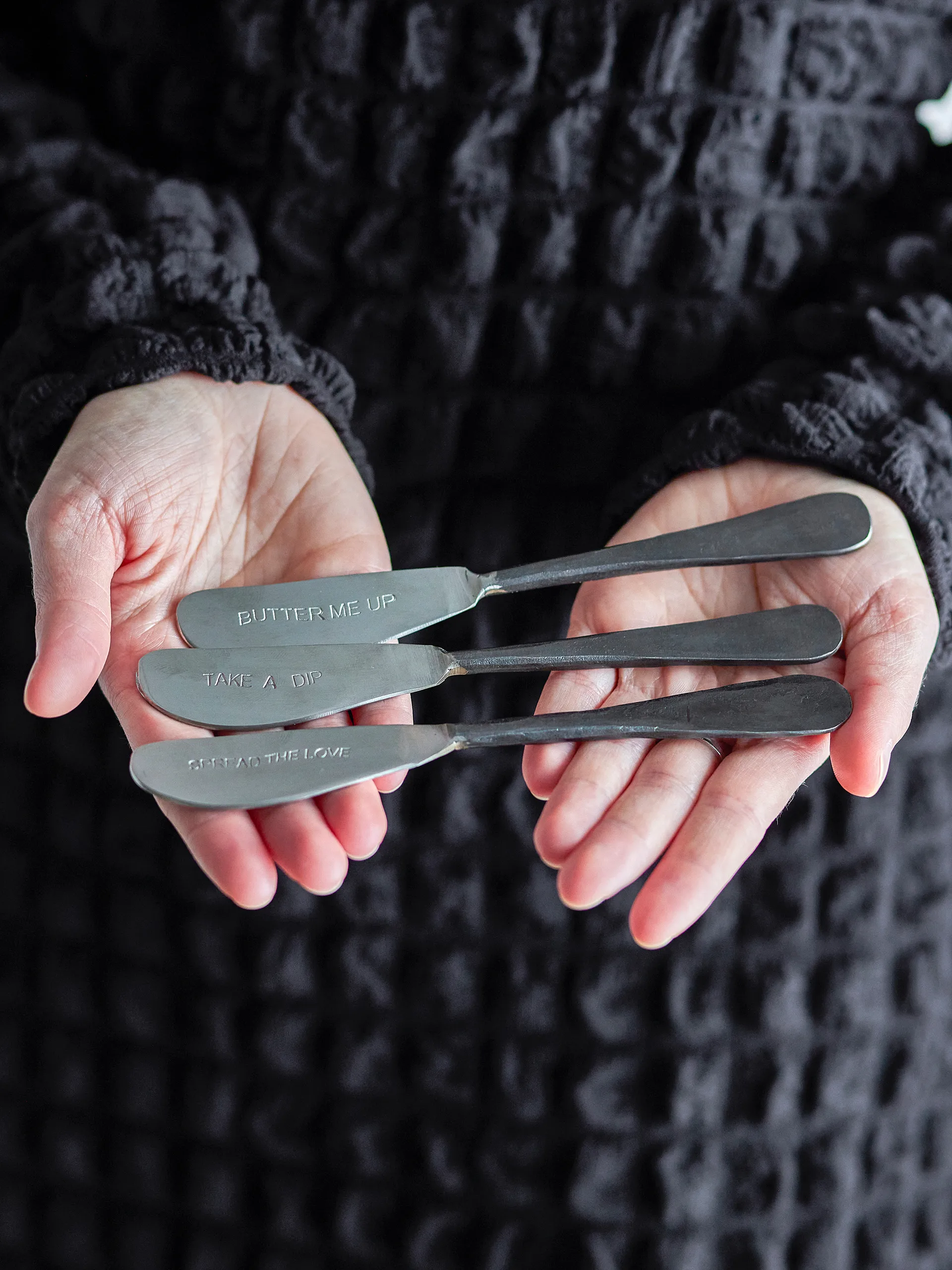 Fabricio smørkniv 3 dele, Rustfrit stål Bloomingville