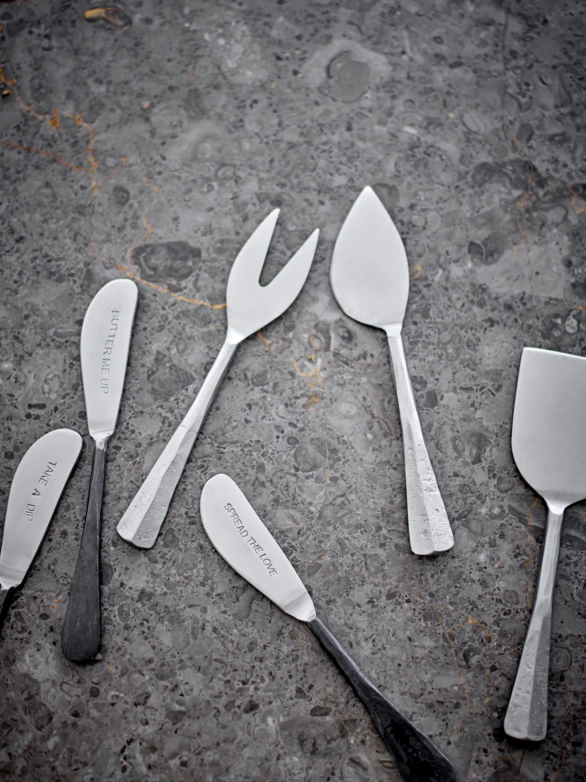 Fabricio smørkniv 3 dele, Rustfrit stål Bloomingville