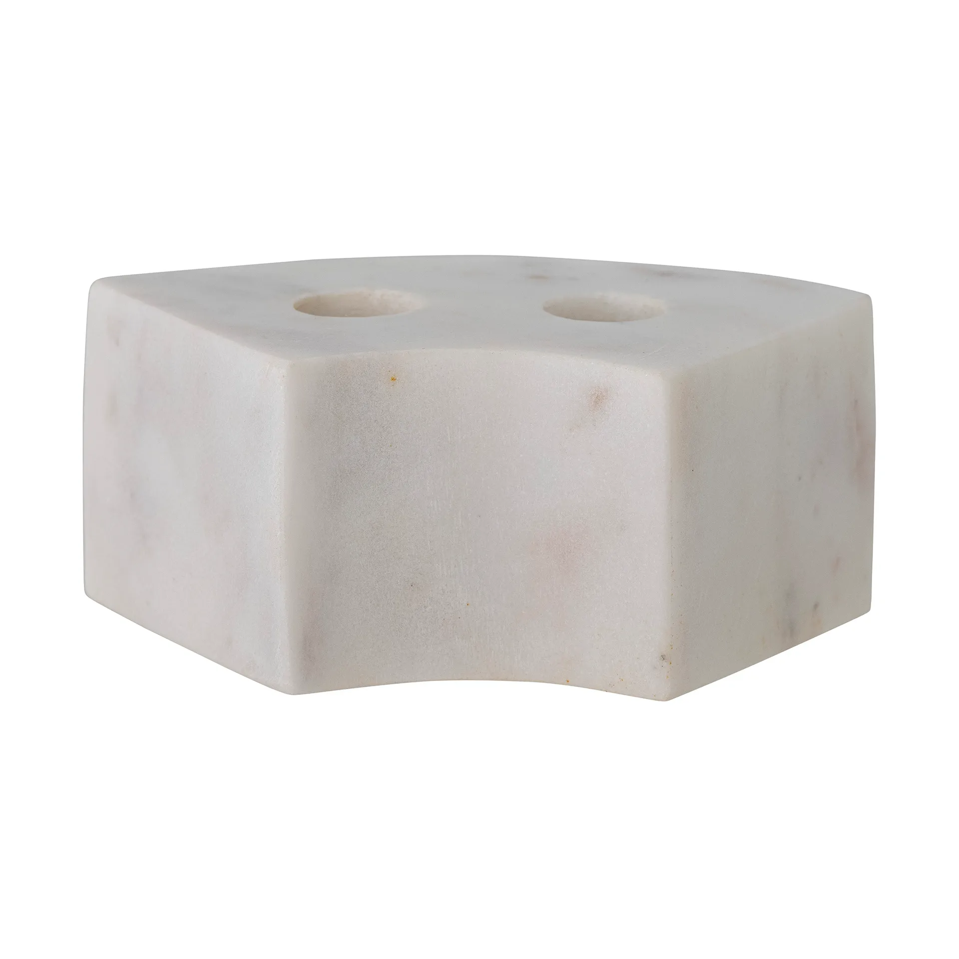 Florida lysestage 14,5x6x7,5 cm, White marble Bloomingville