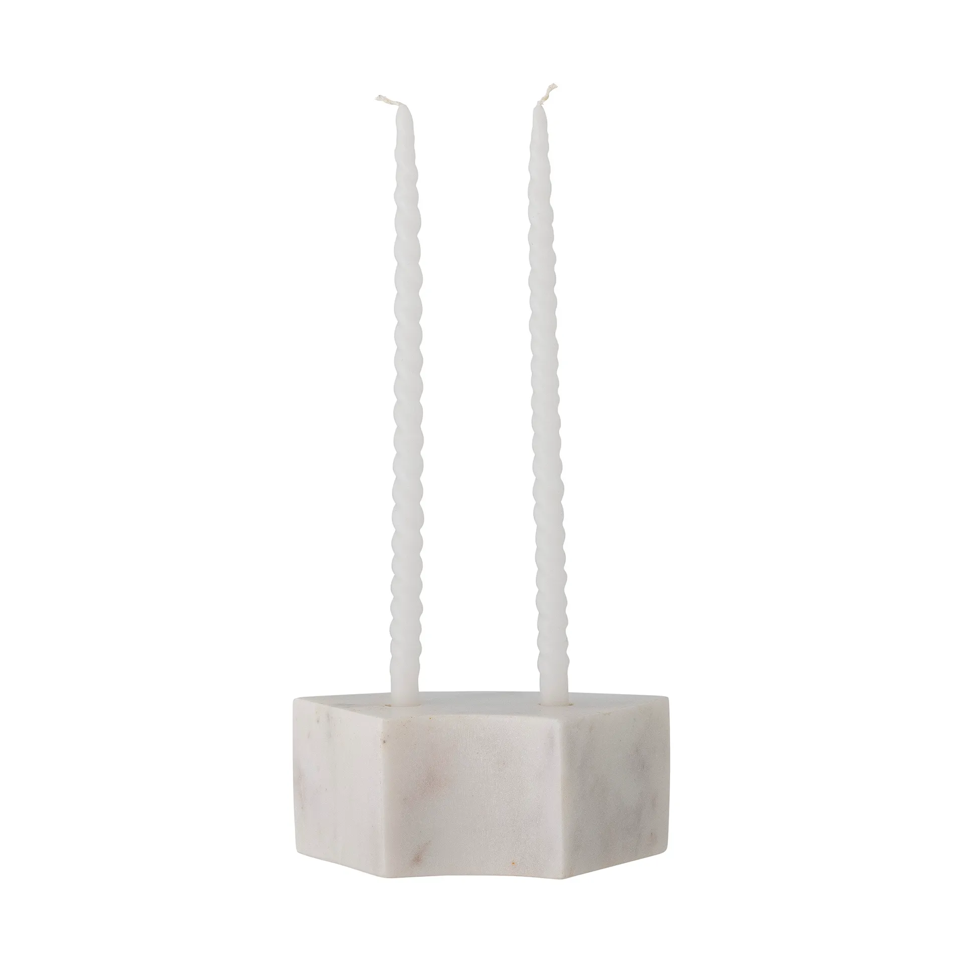 Florida lysestage 14,5x6x7,5 cm, White marble Bloomingville
