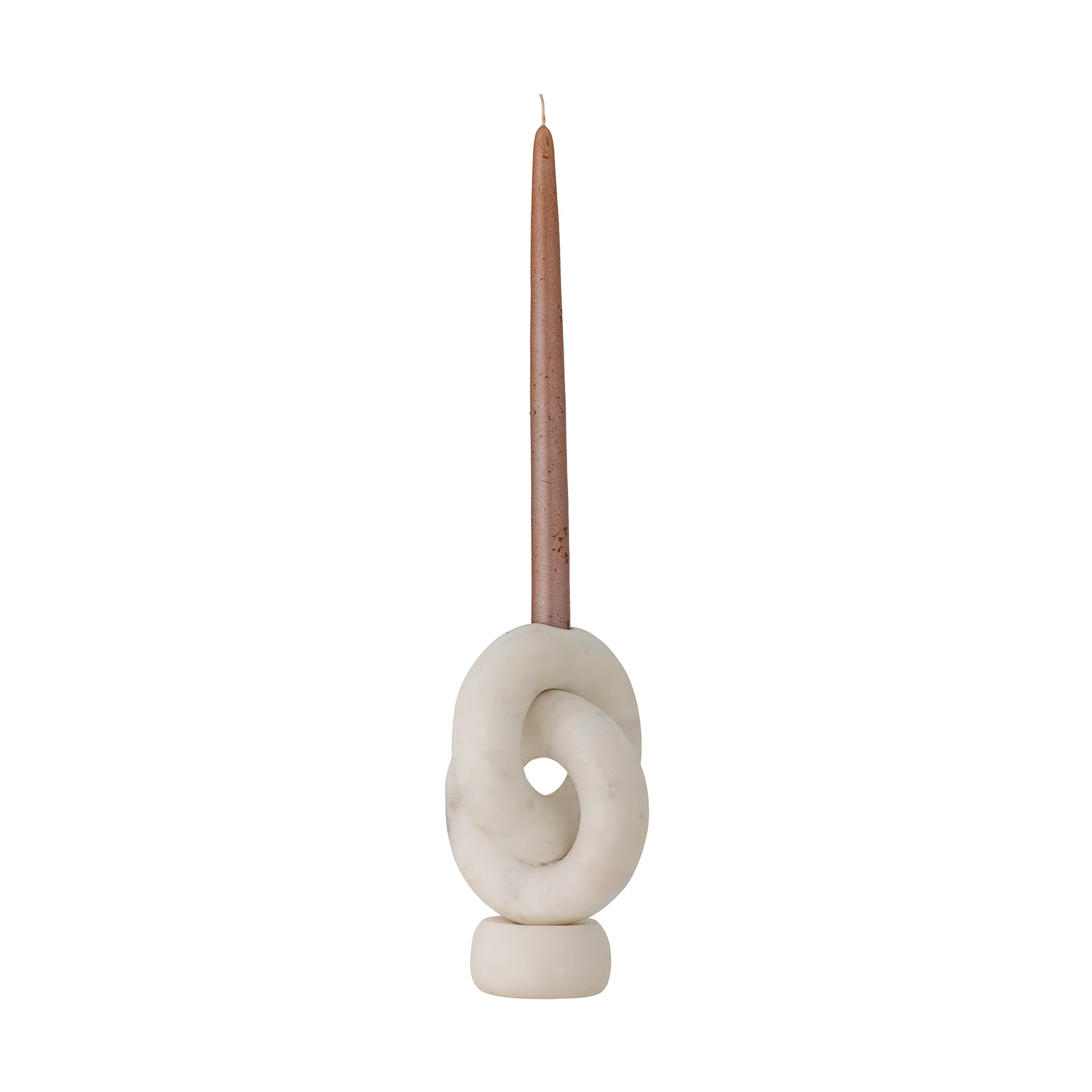 Goa lysestage 20 cm, White marble Bloomingville