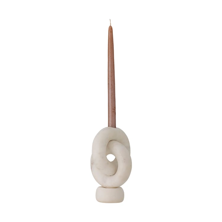 Goa lysestage 20 cm, White marble Bloomingville