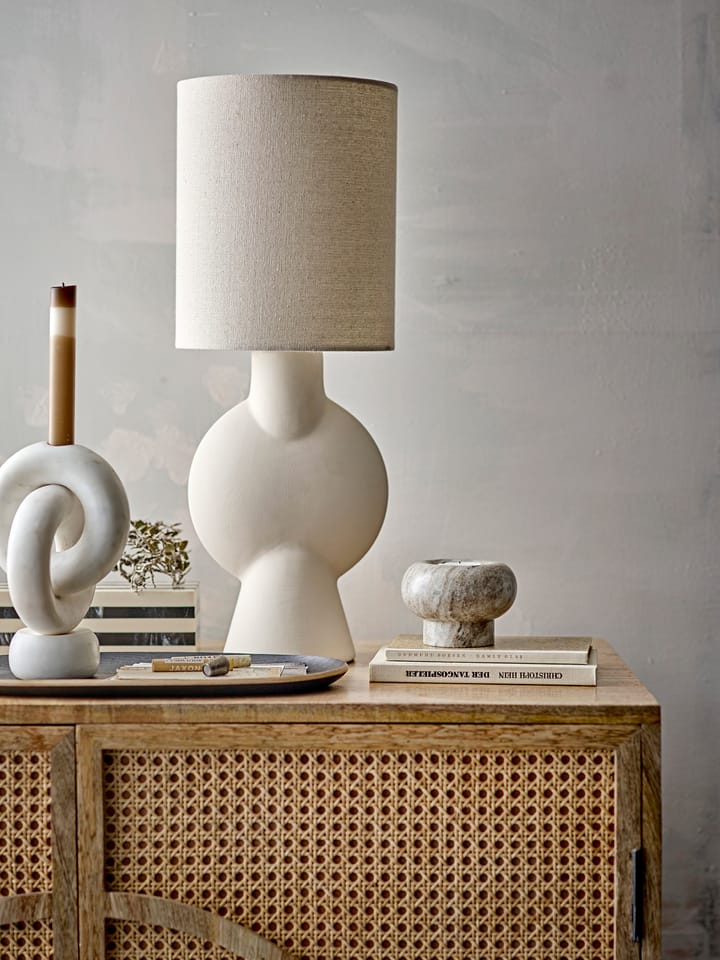 Goa lysestage 20 cm, White marble Bloomingville