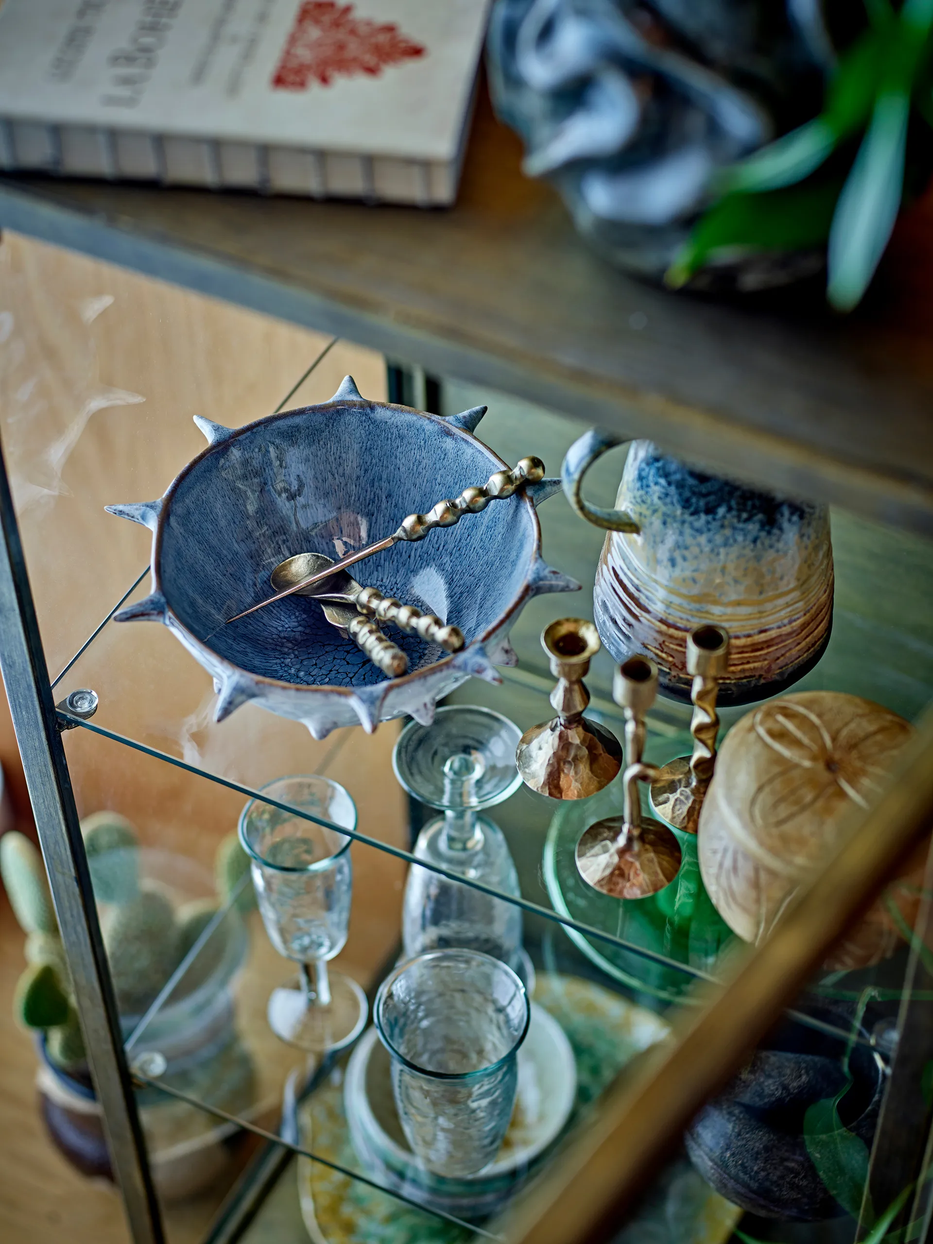 Haolin osteknive 3-dele, Messing Bloomingville