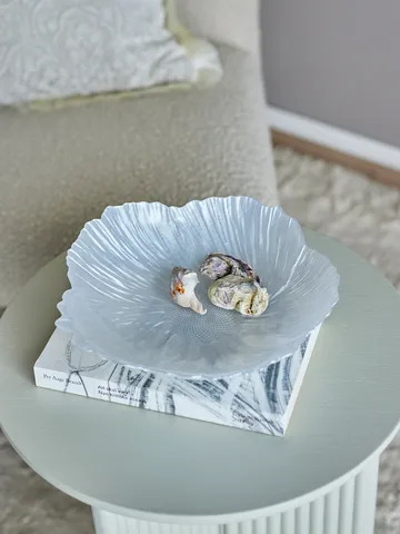 Iani skål glas Ø26 cm - Hvid - Bloomingville