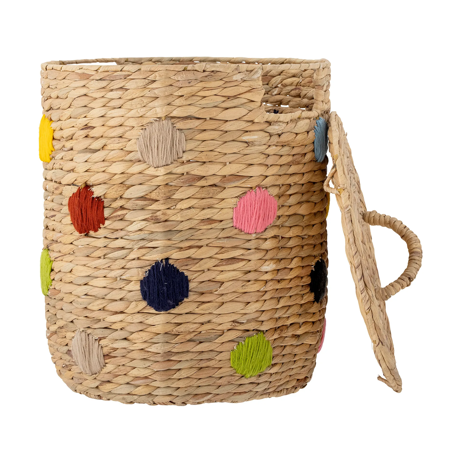 Jooha opbevaringskurv med låg, Natur/Multi Bloomingville