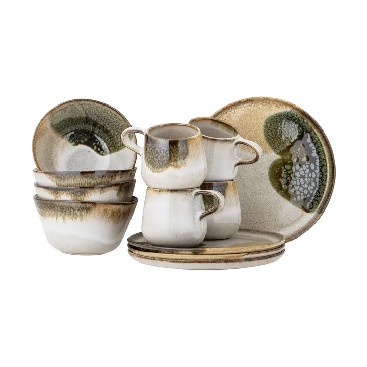 Jules morgenmadsæt 12 dele - Grøn - Bloomingville