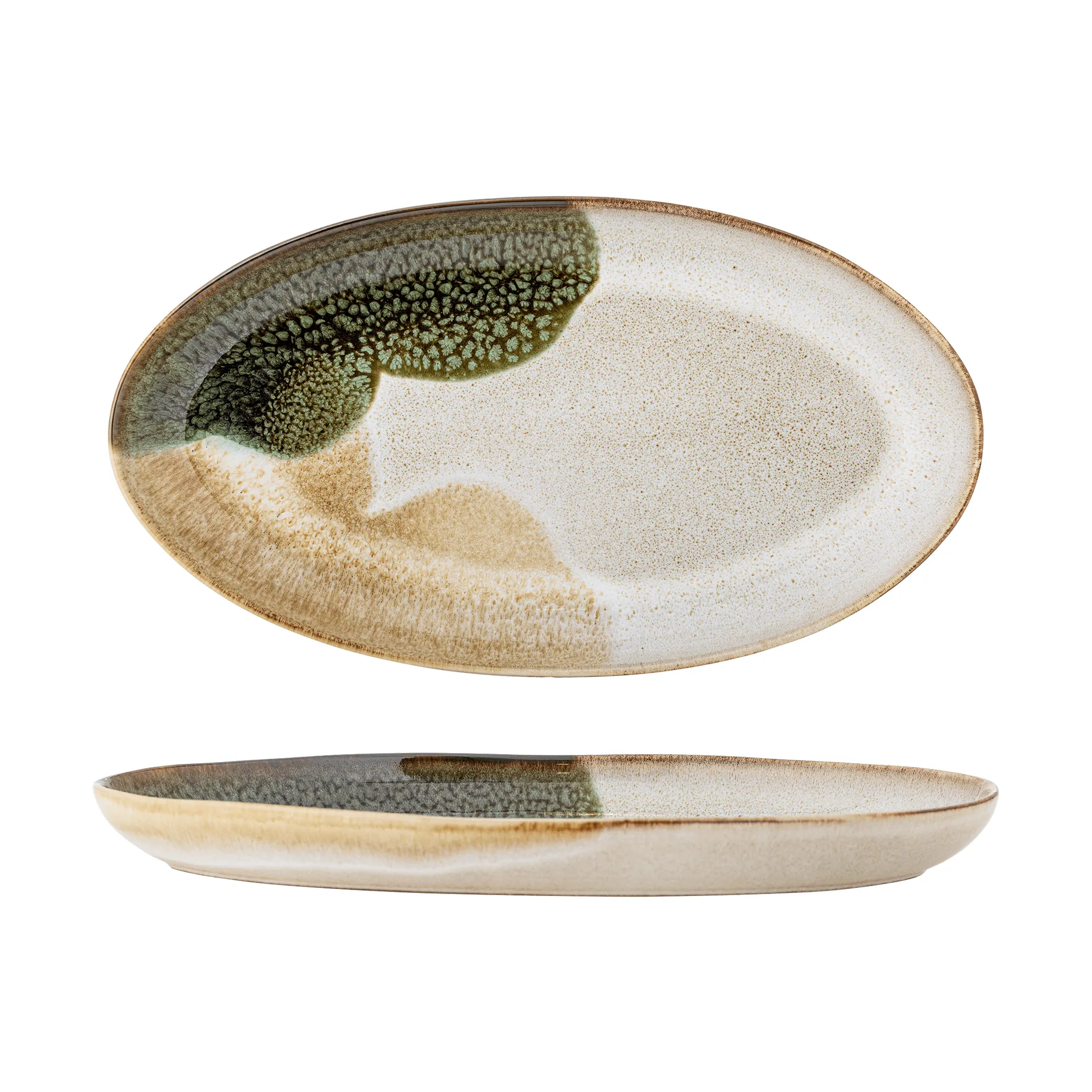 Jules serveringsfad, Green, 33,5x18,5 cm Bloomingville