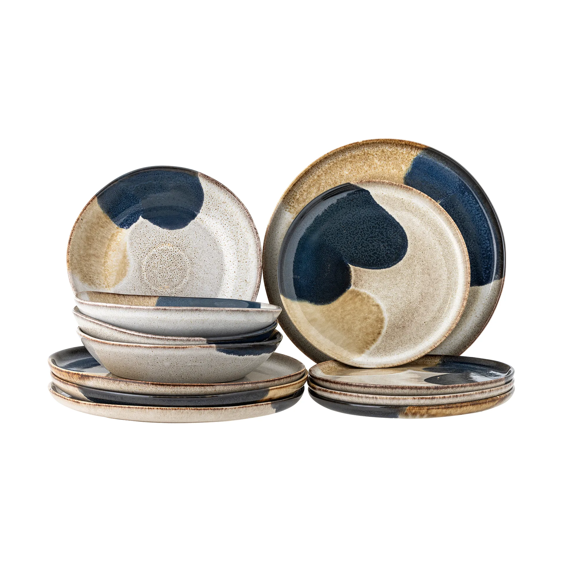 Jules servisset 12 dele, Grå Bloomingville