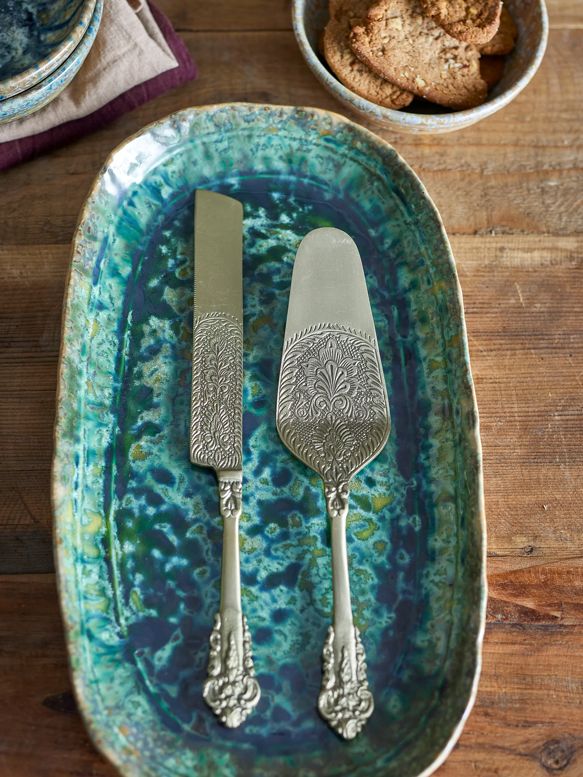 Kalima kagesæt 2 dele, Messing Bloomingville