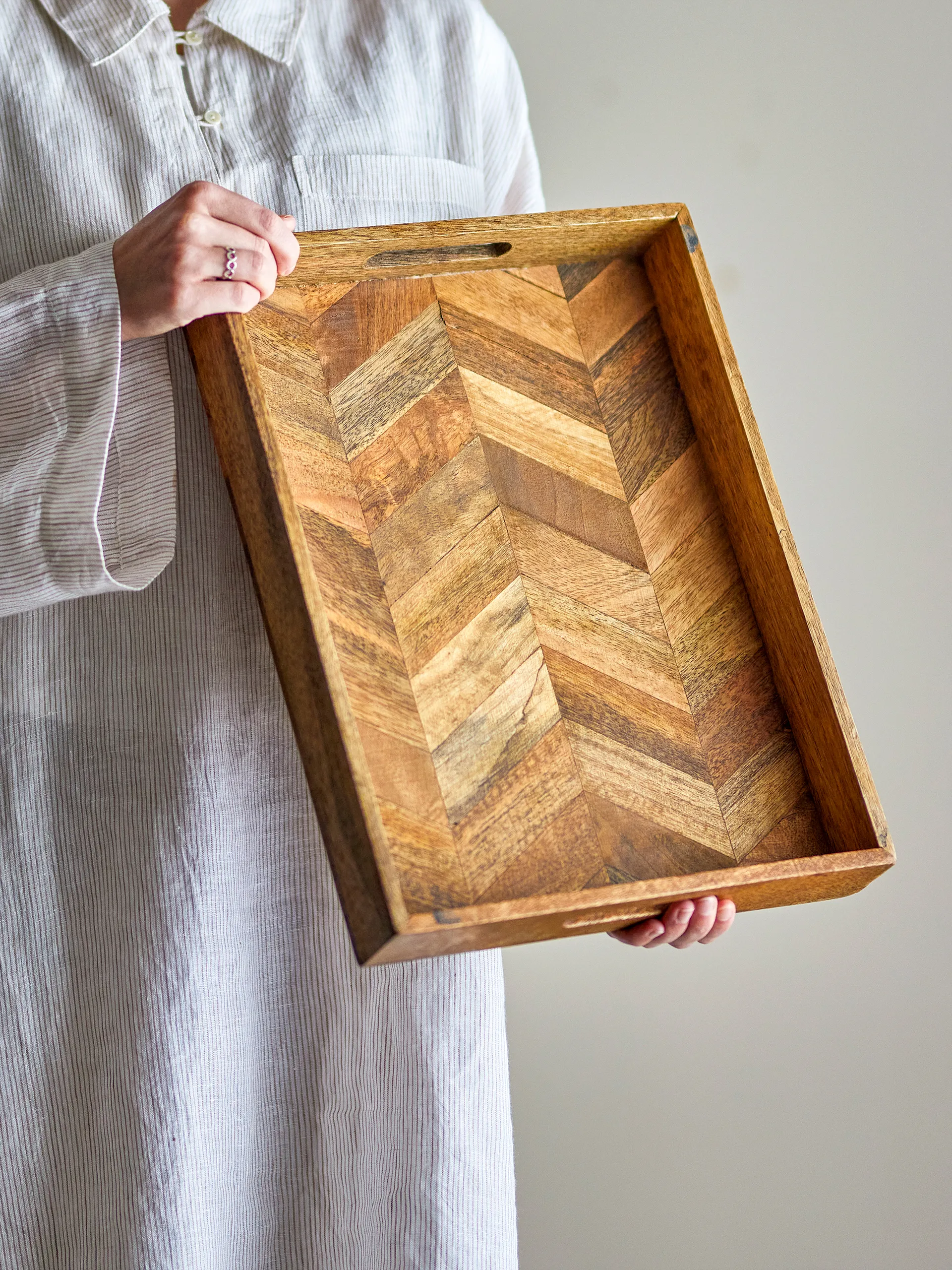 Katalyn serveringsbakke 30x40 cm, Natur Bloomingville