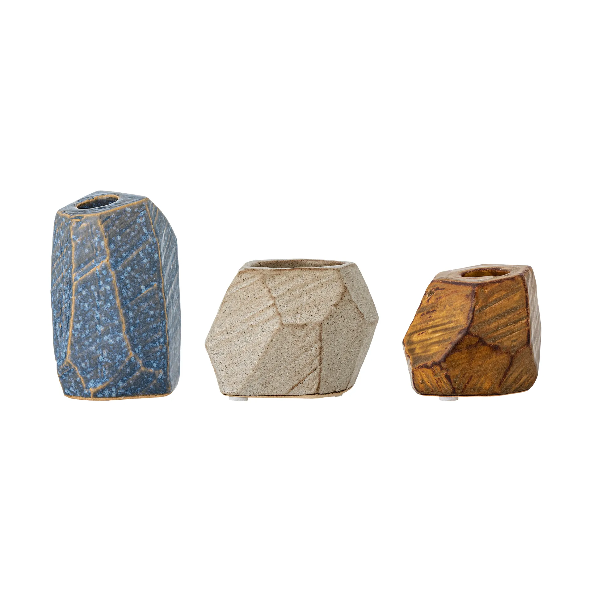 Kimber votiv- & lysesglas 3 dele, Blå Bloomingville