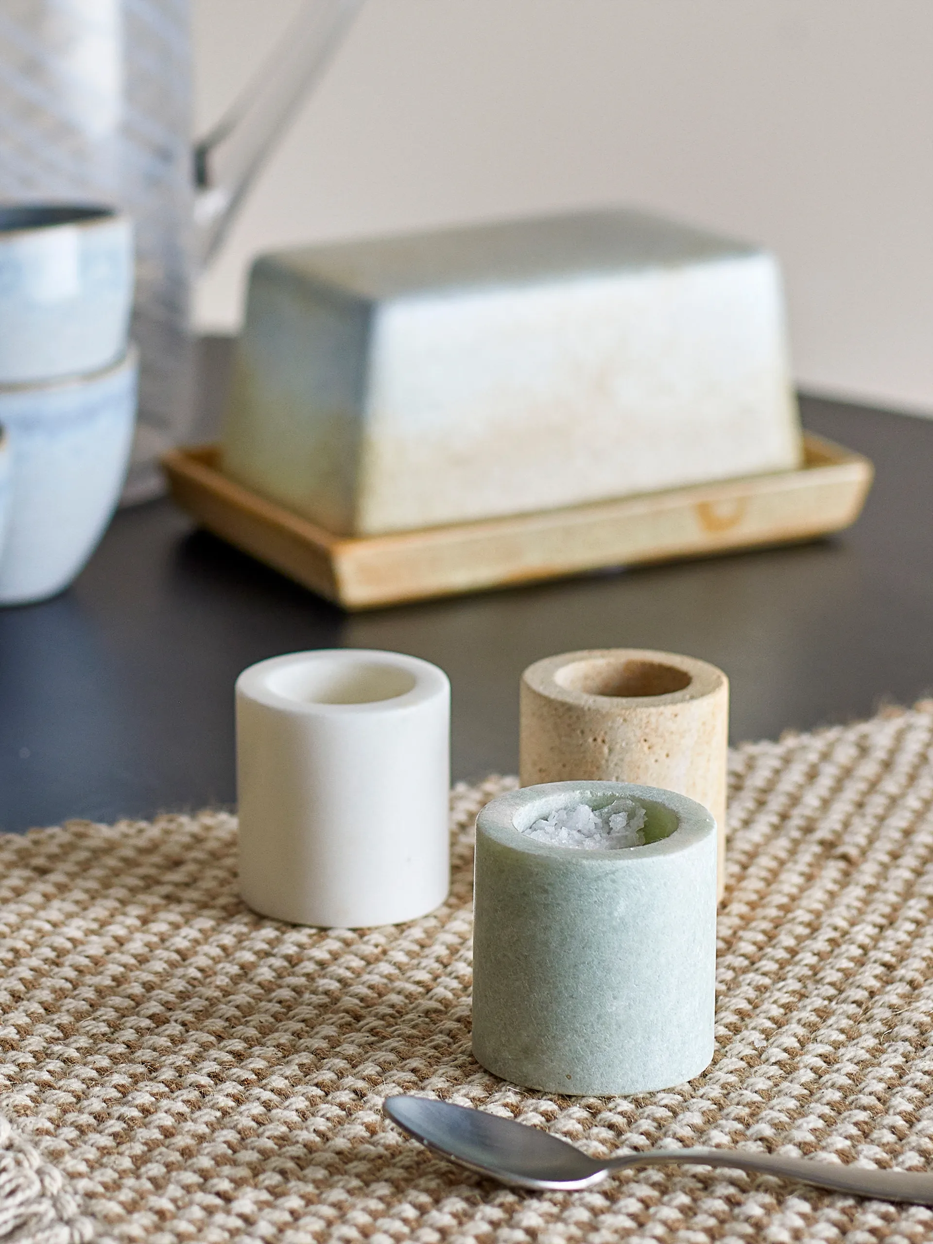 Kokui krukke 3 dele, Marmor Bloomingville