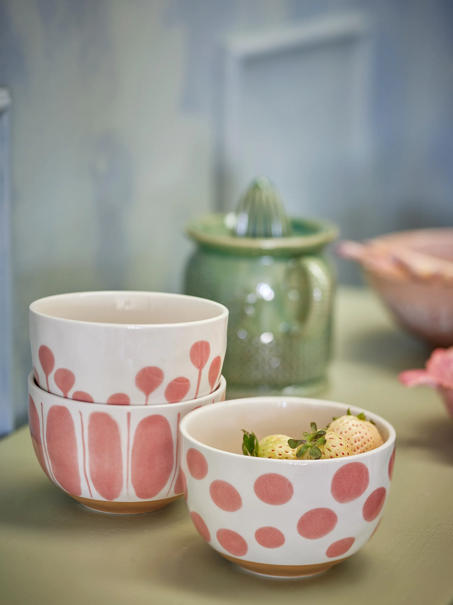 Linora skål 58 cl 3 dele, Rose Bloomingville