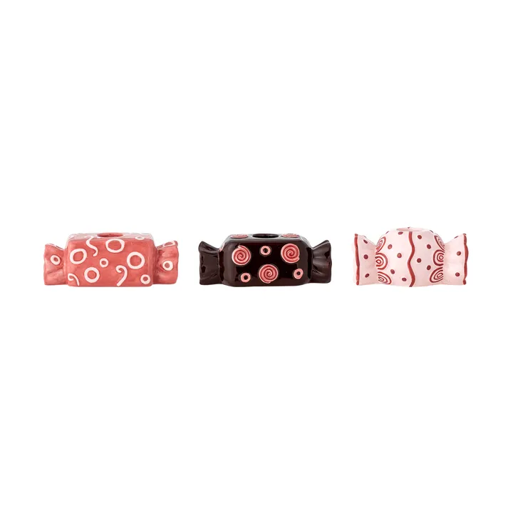 Maiano ljusstake - Rose, 3 dele, 12 cm - Bloomingville