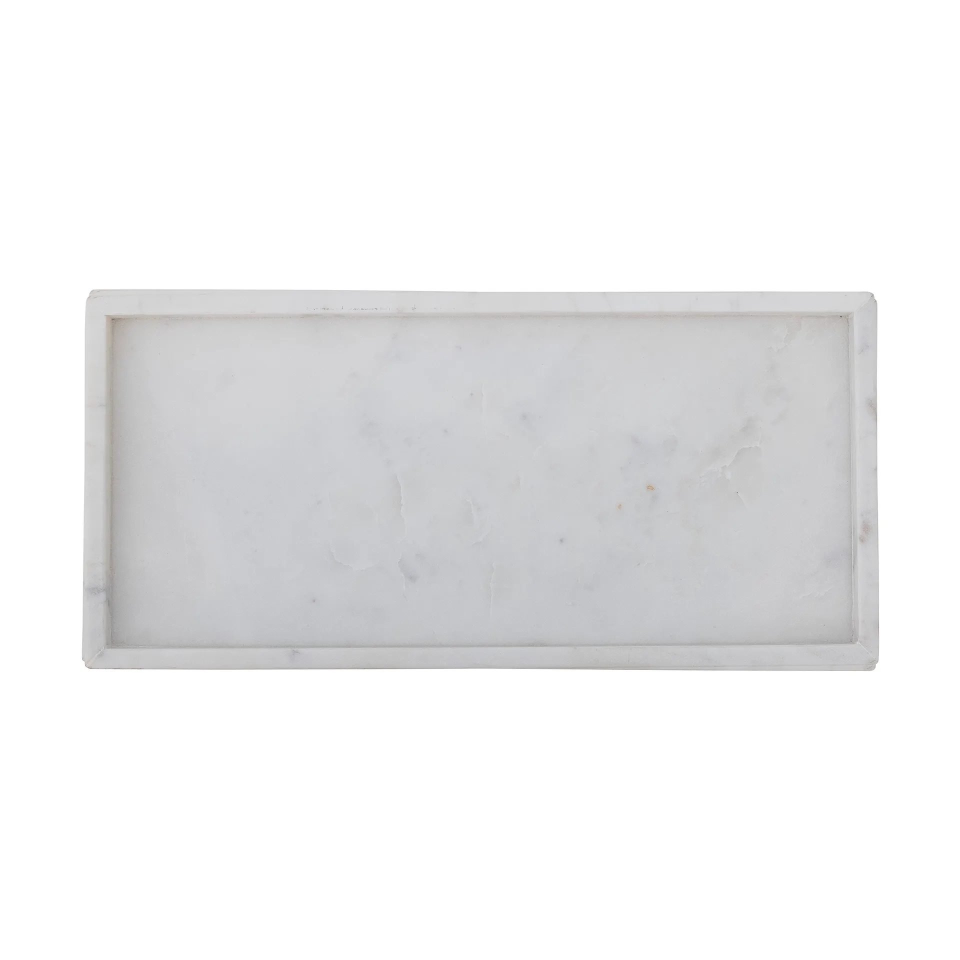 Majsa dekorationsbakke 18x38 cm, White marble Bloomingville