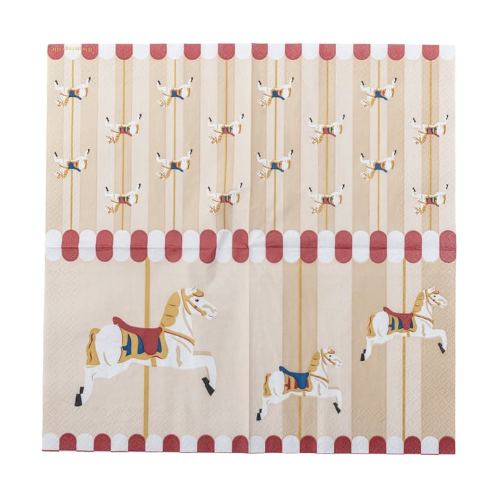 Merry-go-round serviet 33x33 cm 20-pak, Natur Bloomingville