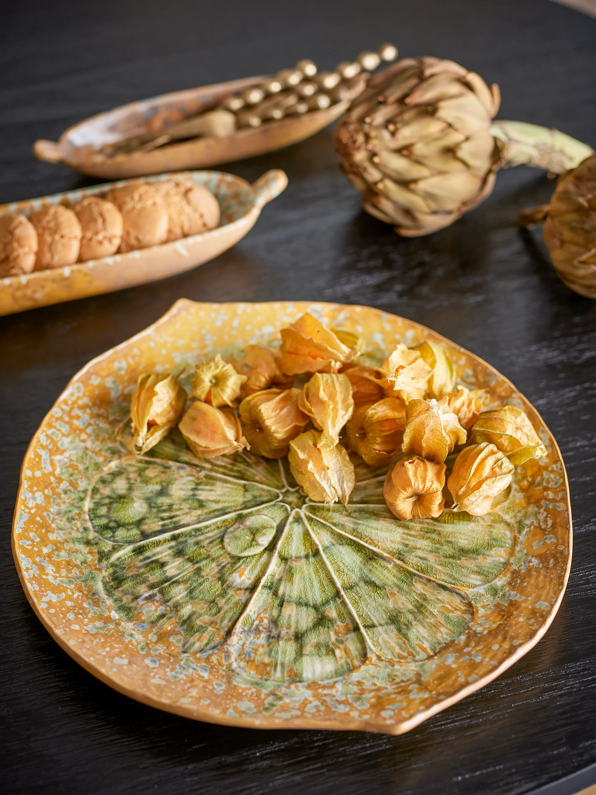 Milani serveringsfad Ø30 cm, Grøn Bloomingville