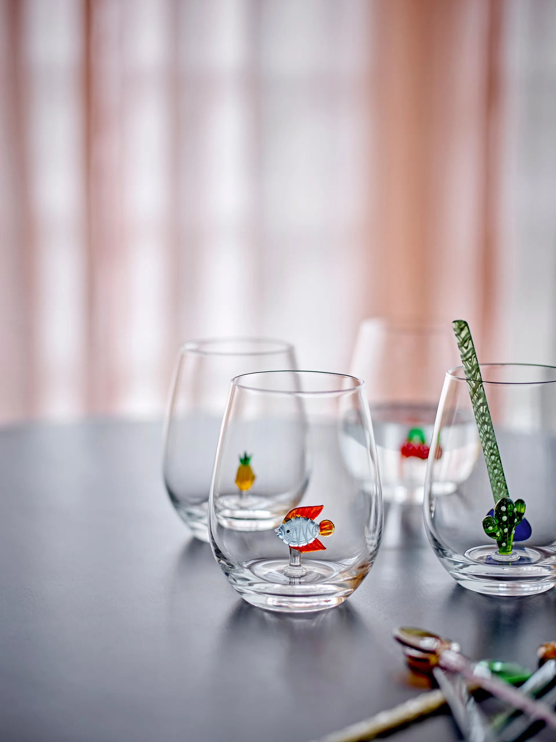 Misa drikkeglas 56 cl, Clear-cherry Bloomingville