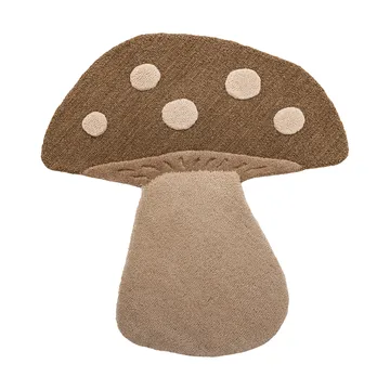Mushroom tæppe - Brun, uld - Bloomingville