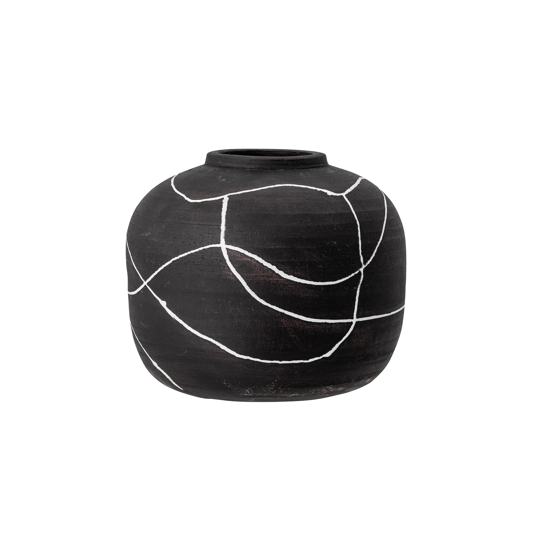 Niza vase terrakotta 16,5 cm, Sort Bloomingville