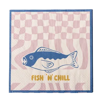 Remy papirsserviet 20 pak - Blå - Bloomingville