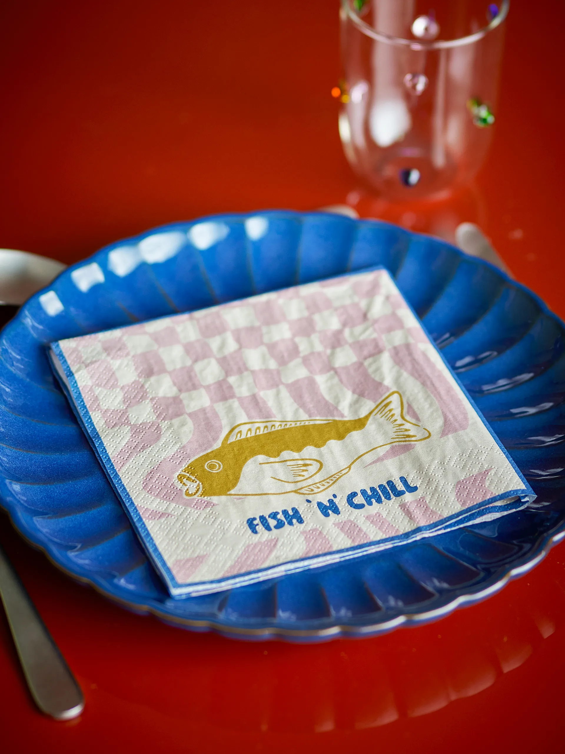 Remy papirsserviet 20 pak, Blå Bloomingville