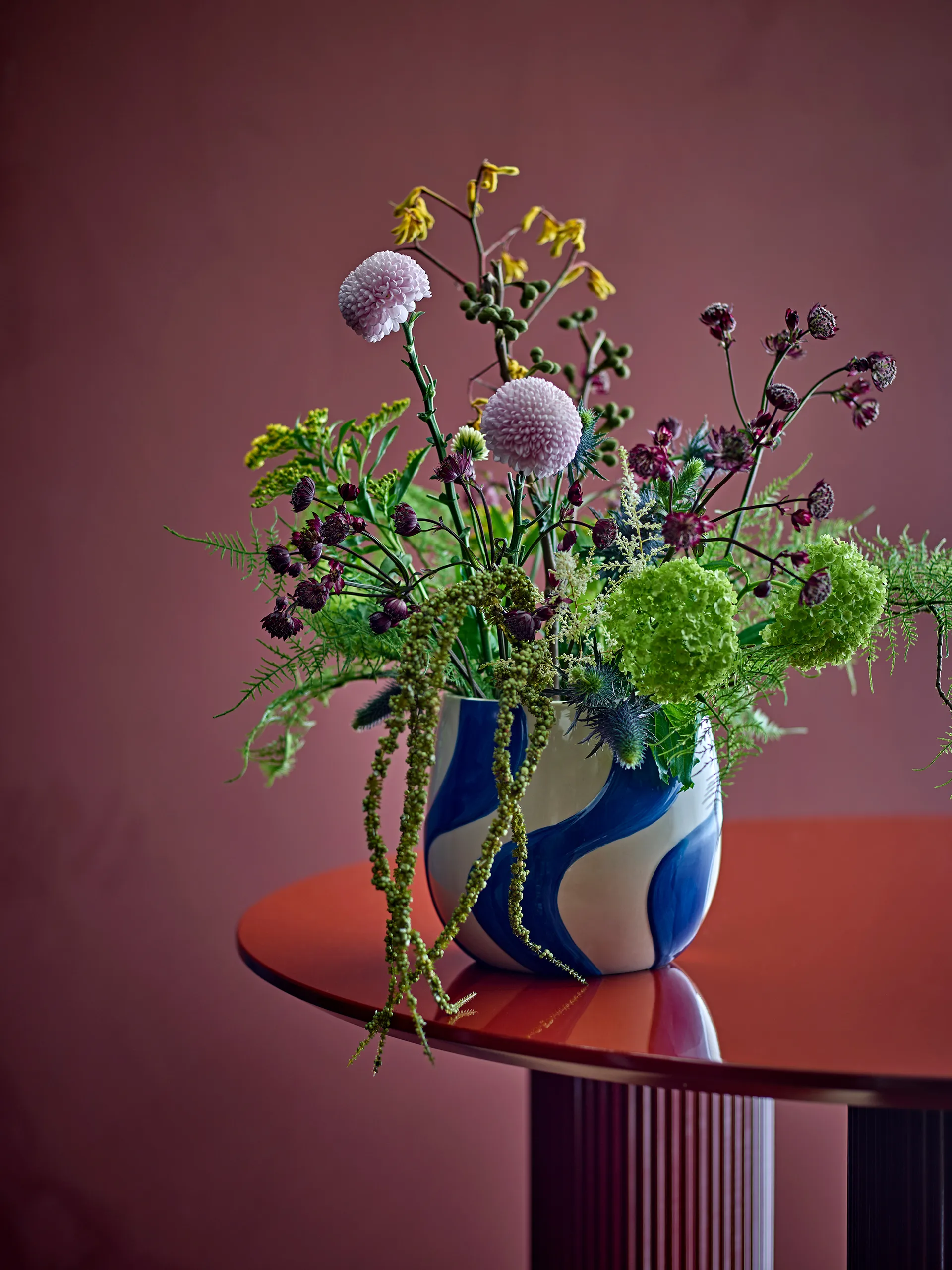 Romy urtepotte Ø20,5 cm, Blå Bloomingville