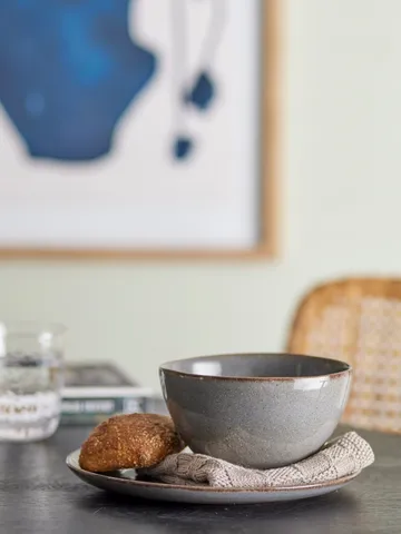 Sandrine morgenmadsæt 12 dele - Grå - Bloomingville