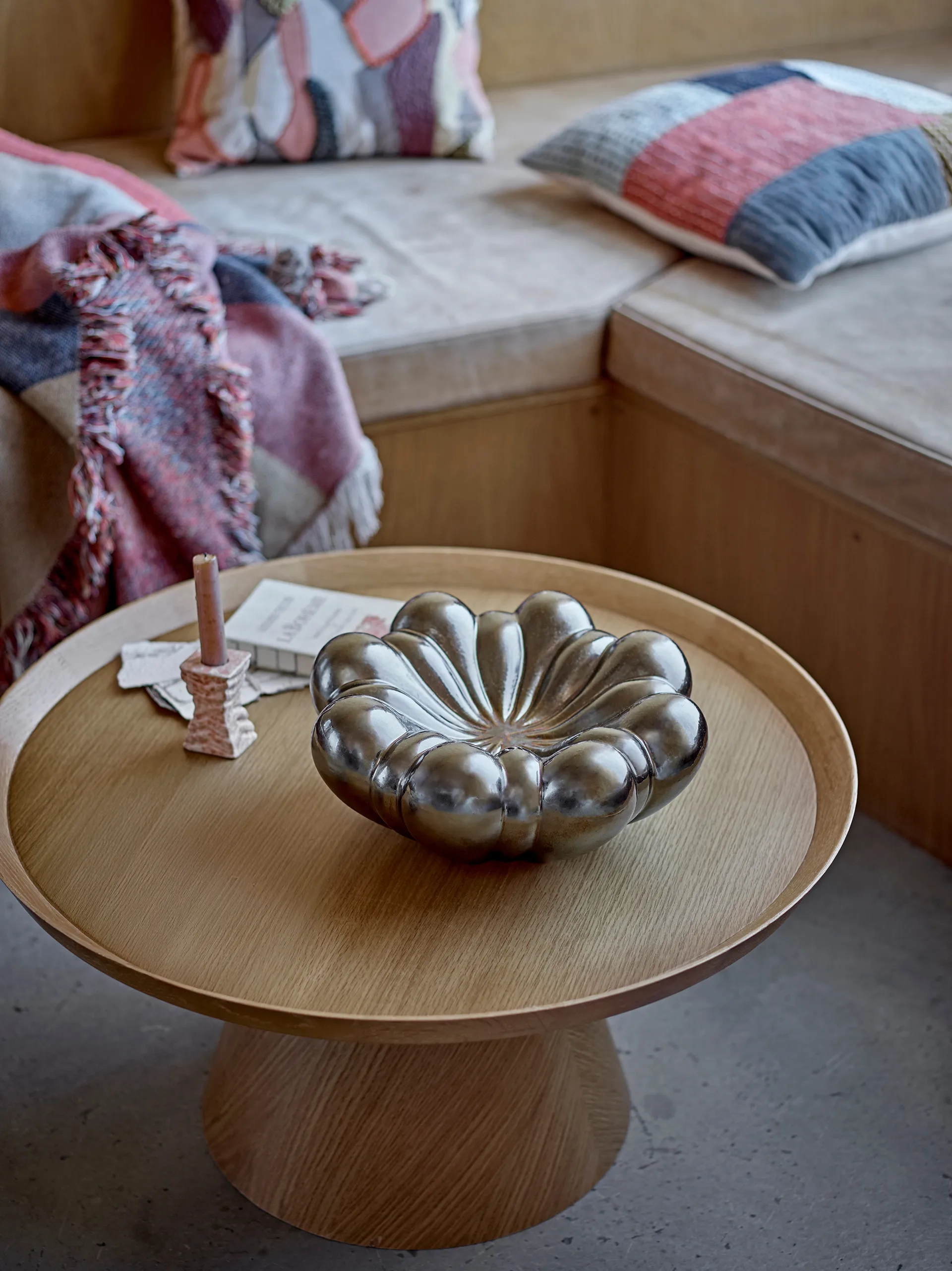 Sheeran skål Ø31 cm, Sølv Bloomingville