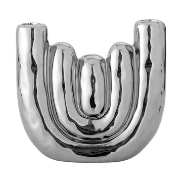 Shine lysestage - Silver, 18,5x17,5 cm - Bloomingville