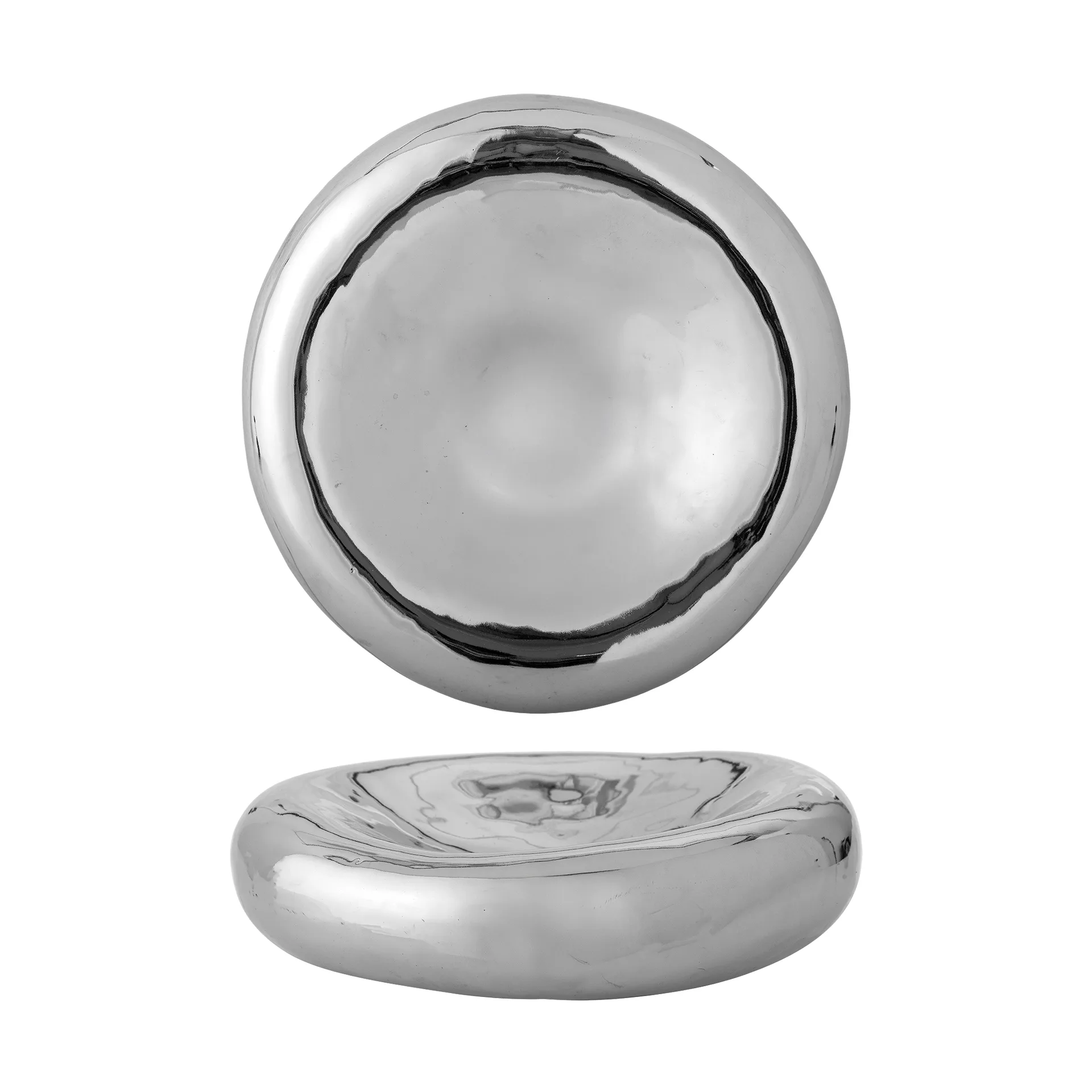 Bloomingville Shine skål Silver, Ø23 cm