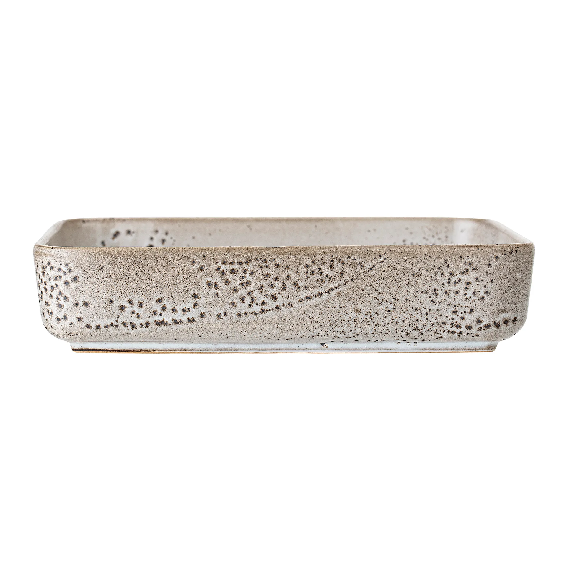 Thea serveringsfad stengods 25x25 cm, Grå Bloomingville