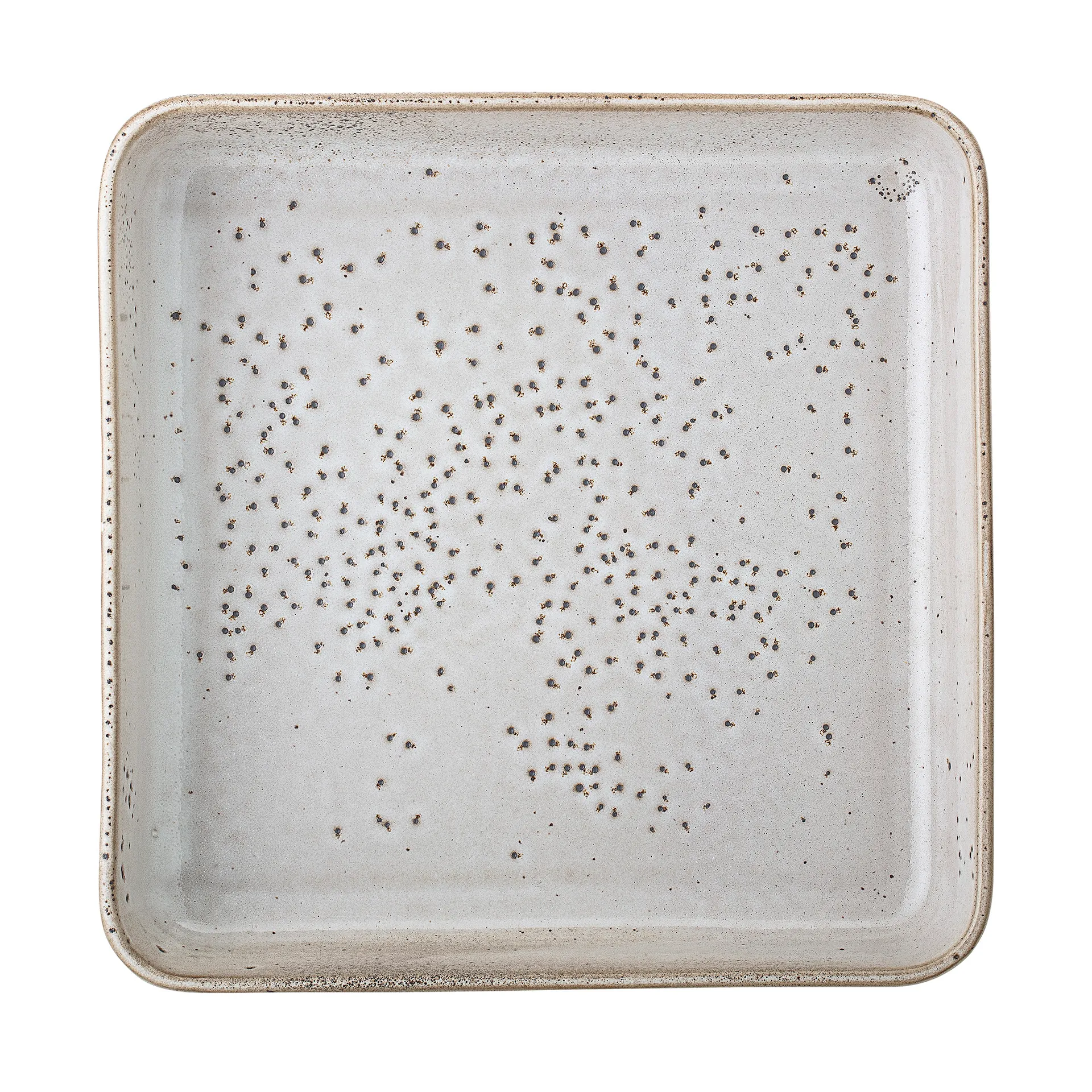 Thea serveringsfad stengods 25x25 cm, Grå Bloomingville