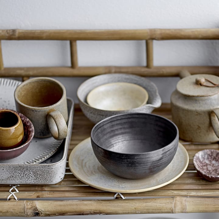 Thea serveringsfad stengods 25x25 cm, Grå Bloomingville