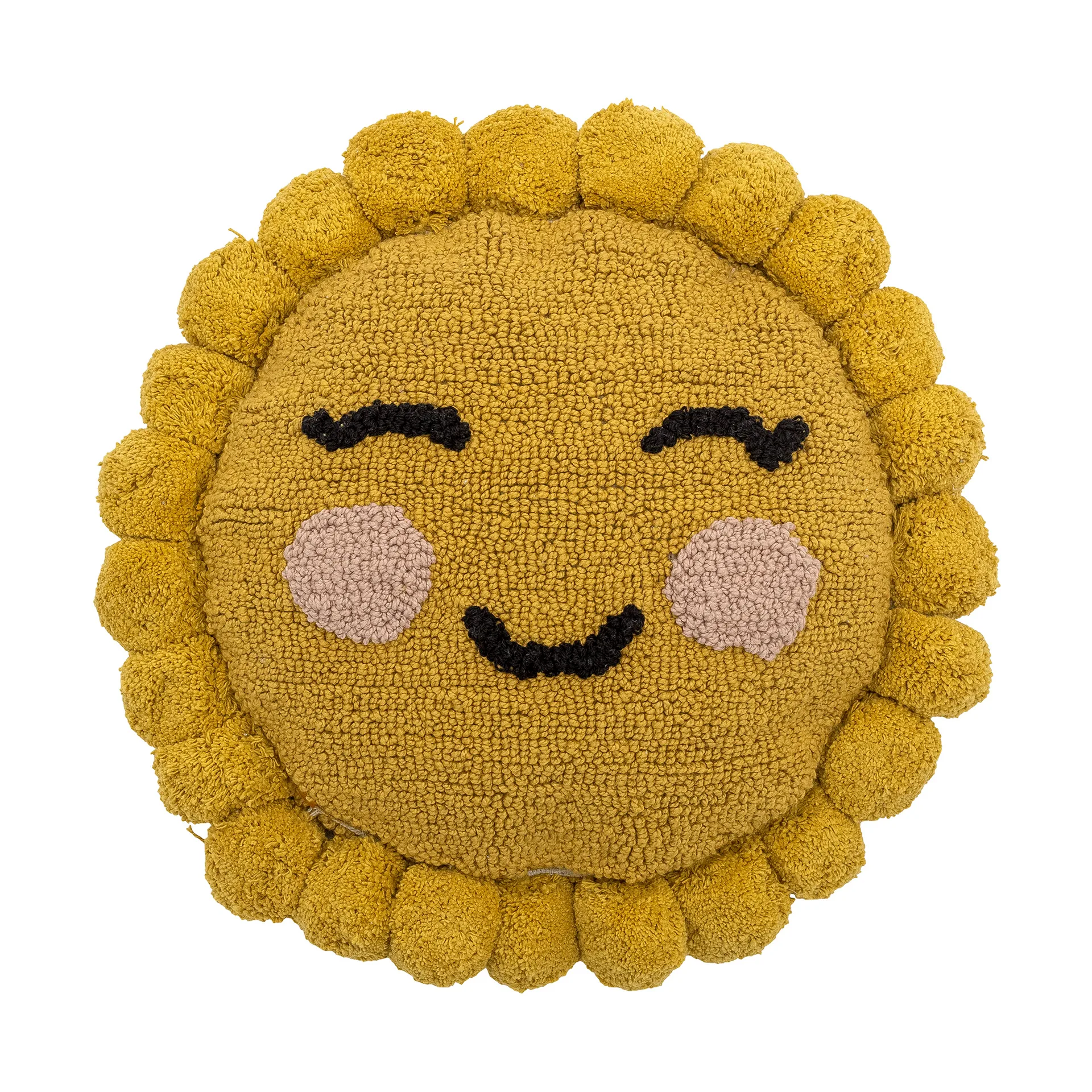 Vigge pude Ø30 cm, Yellow sun Bloomingville