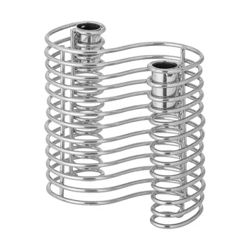 Wavela lysestage 15,5x14,5 cm - Sølv - Bloomingville