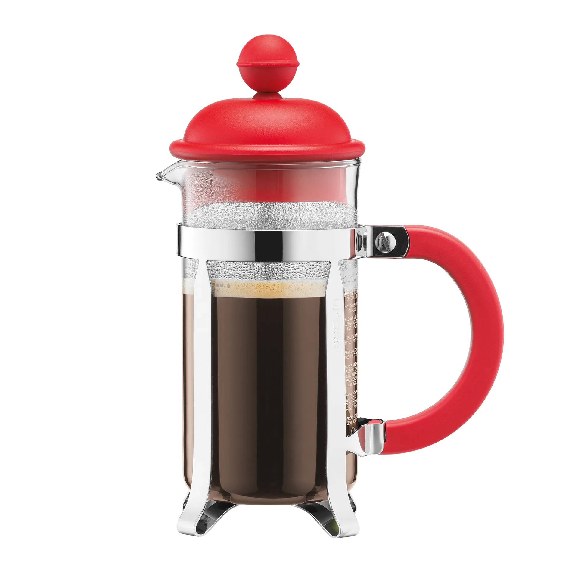 Bodum stempelkande Caffettiera rød, 3 kopper Bodum