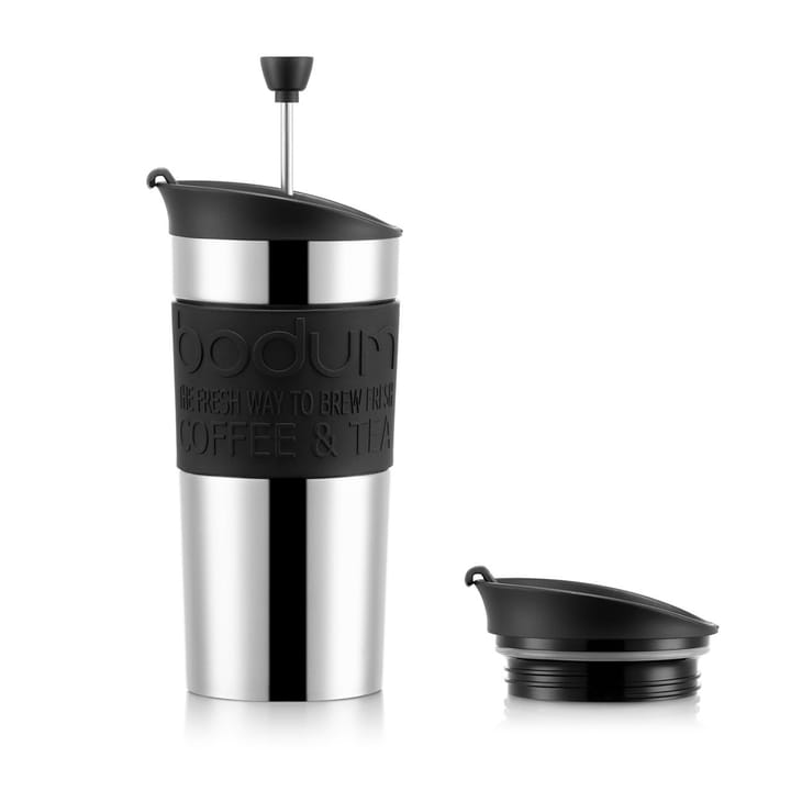 Bodum Travel rejsekrus med press krom, sort Bodum