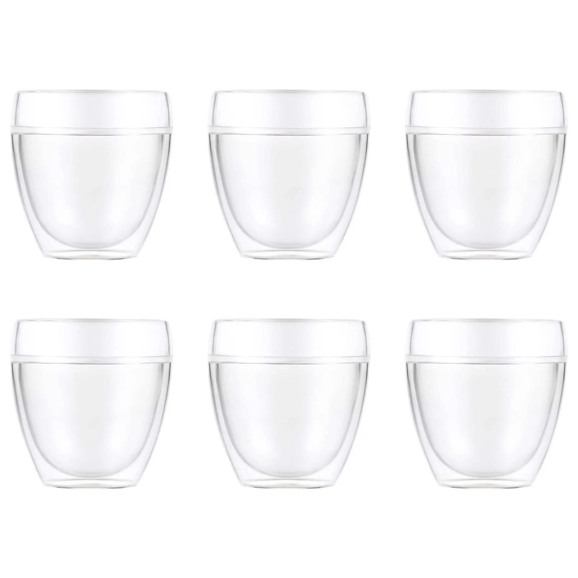 Pavina Outdoor dobbeltvægget plastglas 6-pak, 25 cl Bodum