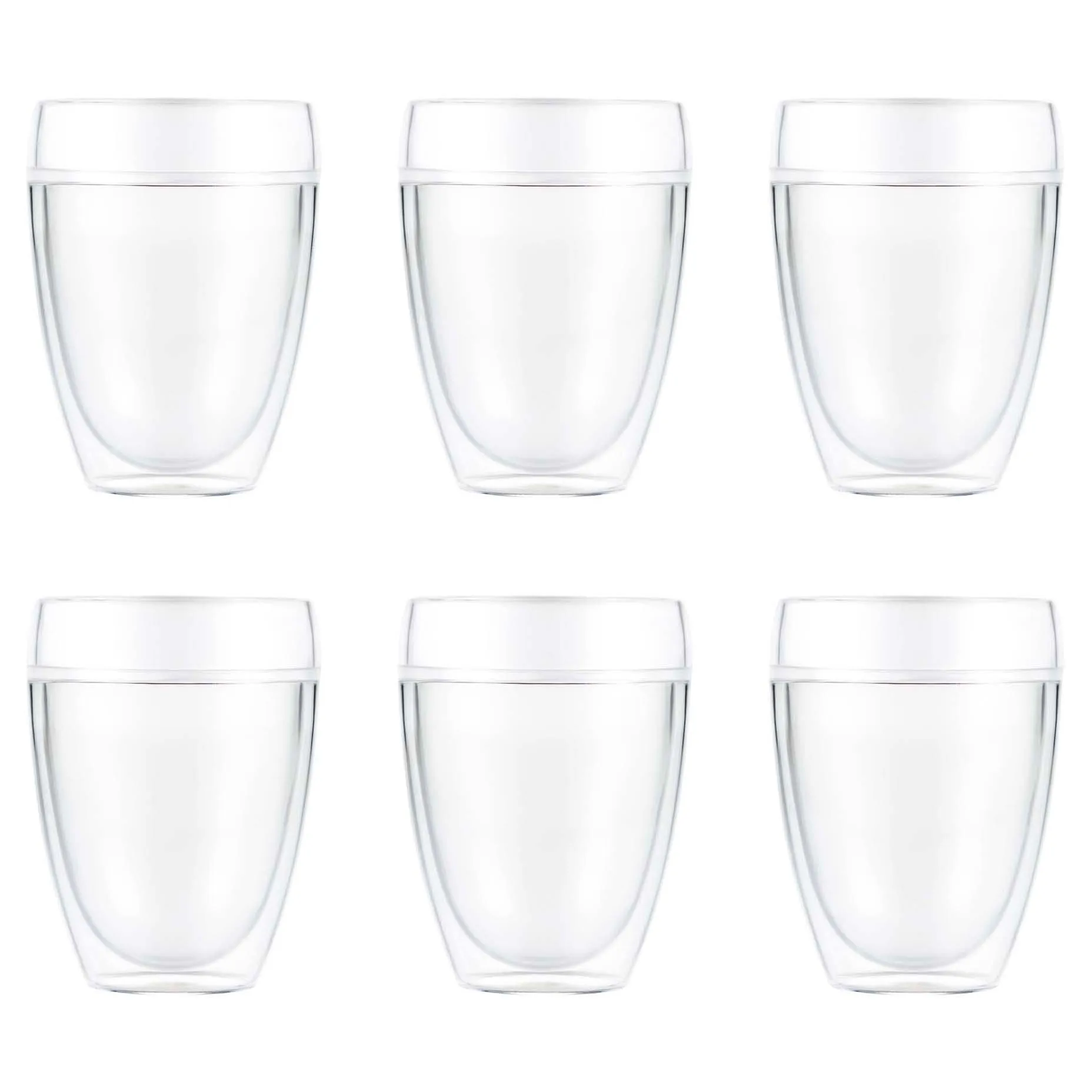 Pavina Outdoor dobbeltvægget plastglas 6-pak, 35 cl Bodum