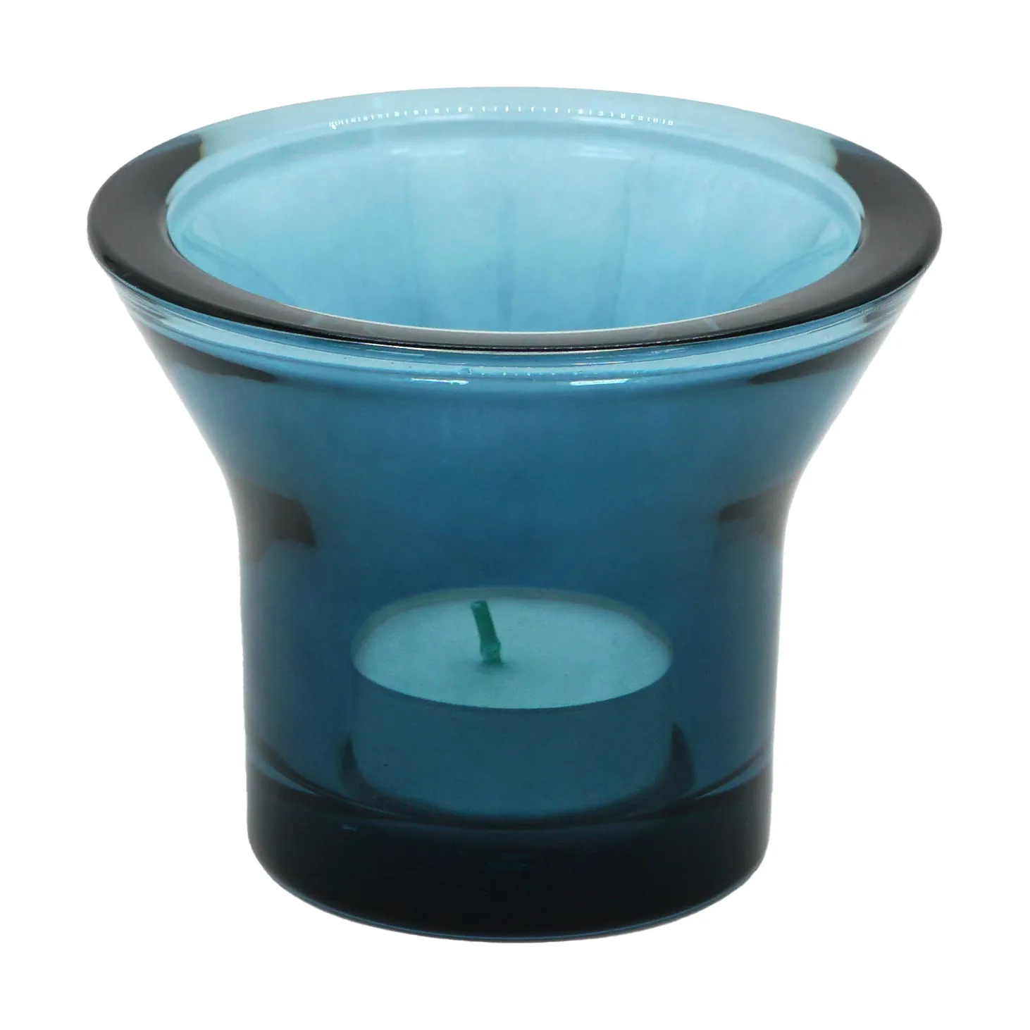 Born In Sweden Lumi fyrfadsstage Ø10 cm Petrolblå