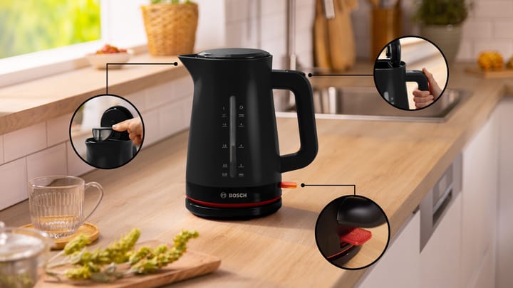 Bosch MyMoment TWK3M123 elkedel 1,7 L, Sort Bosch