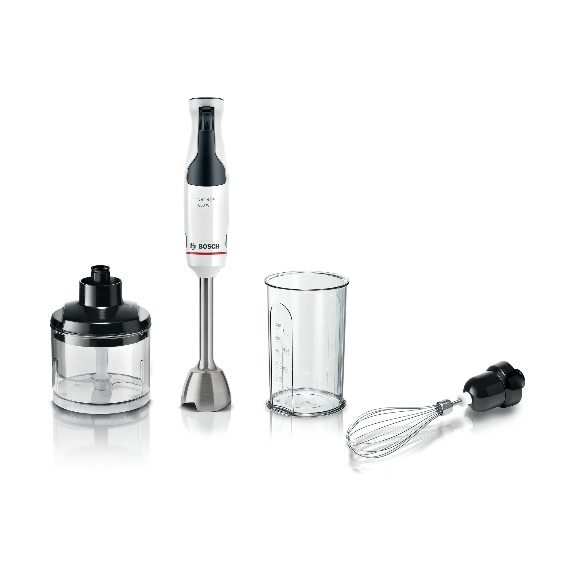 Bosch Serie 4 ErgoMaster MSM4W421 stavblender sæt, Hvid-antracit Bosch