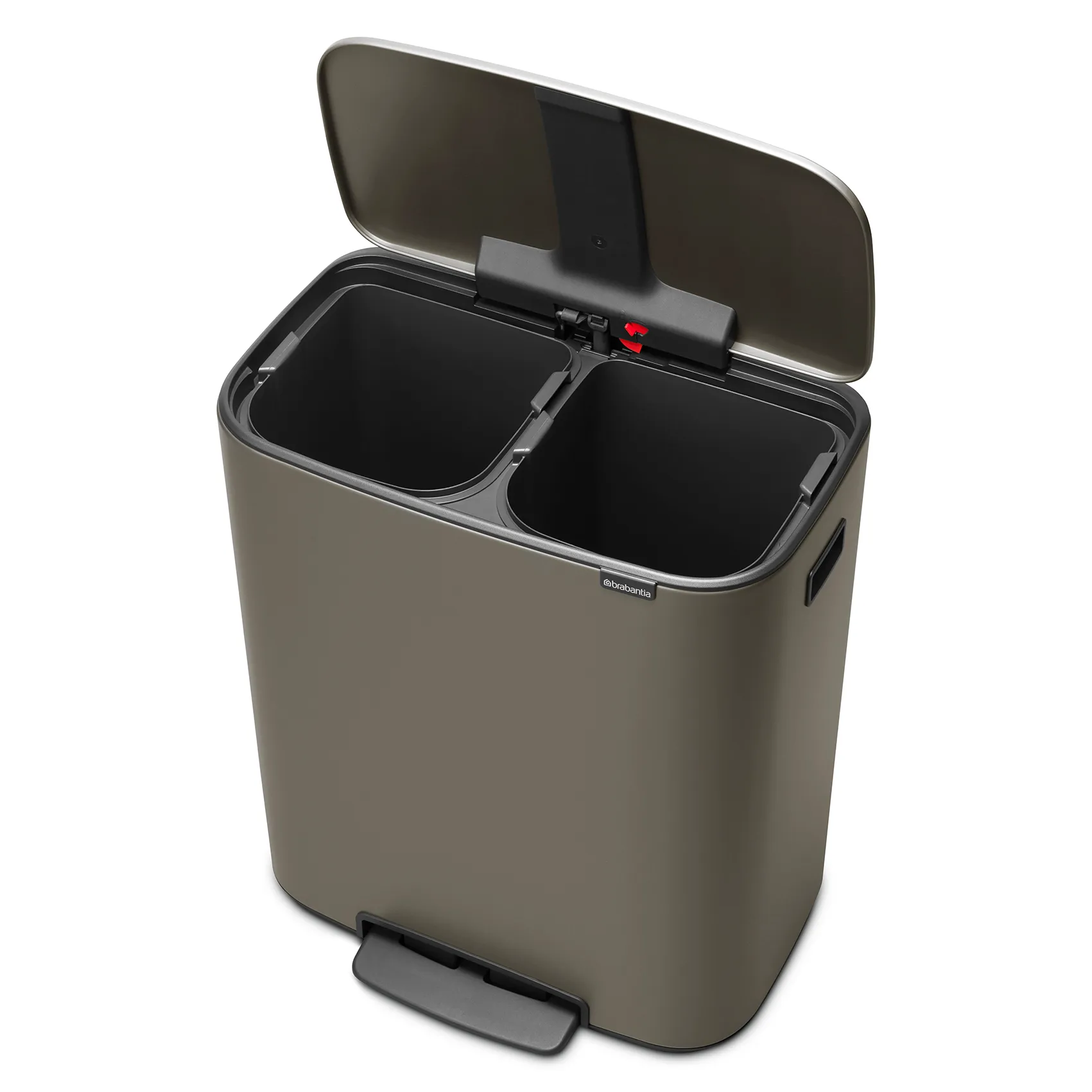 Bo bin pedalspand 2 x 30 L, Platin Brabantia