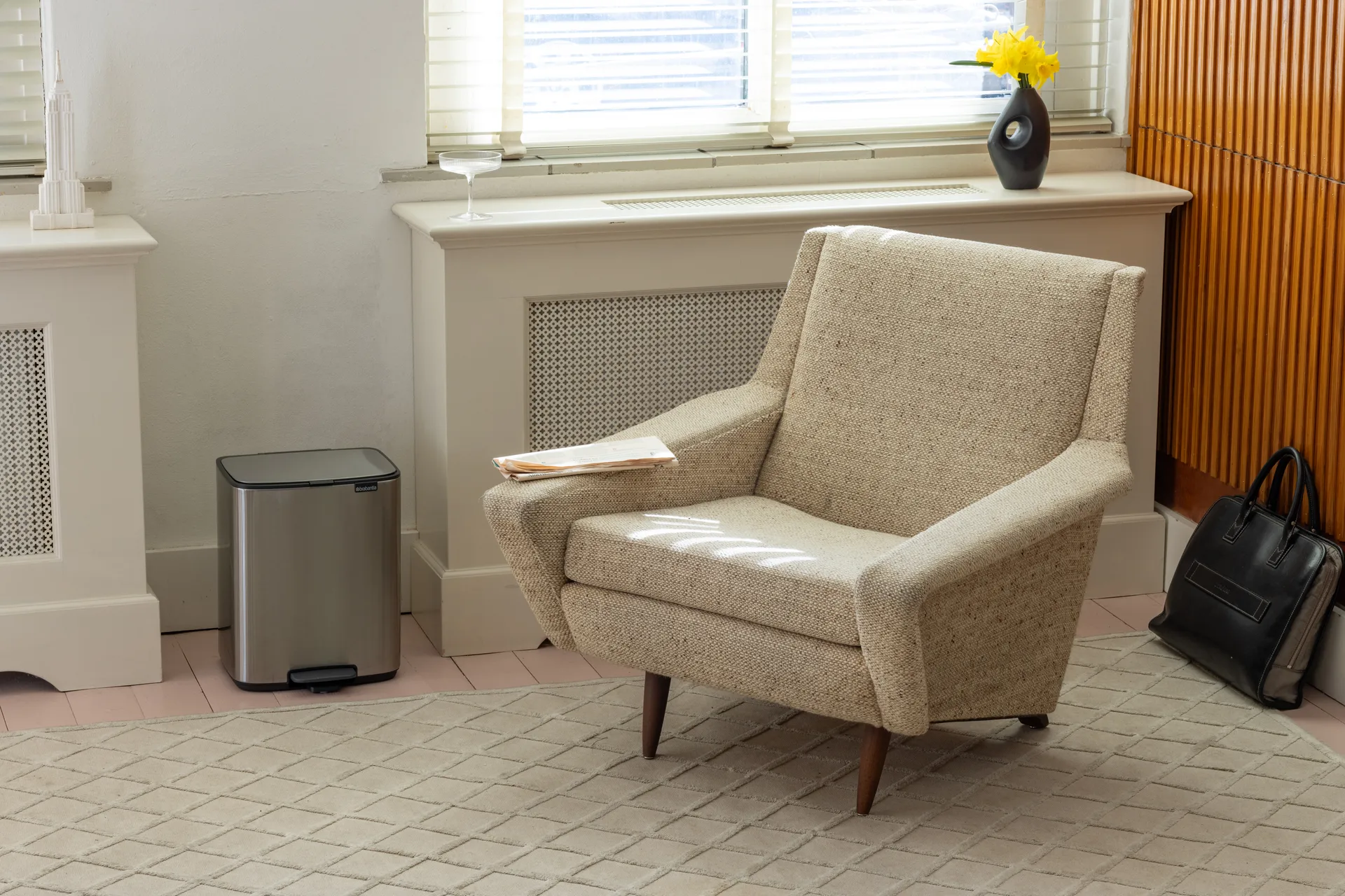 Bo pedalspand 12 l, Matt Steel Fingerprint Proof Brabantia