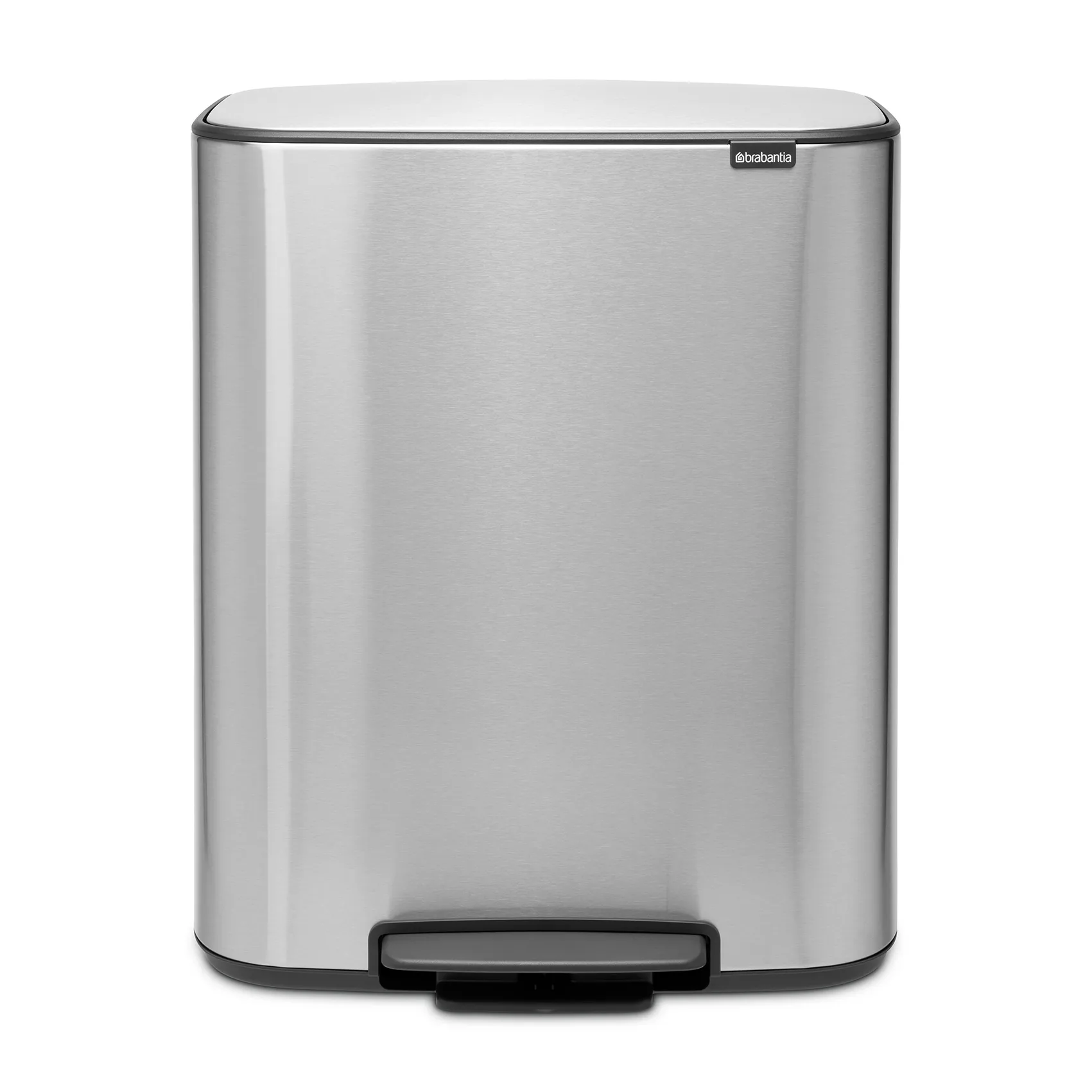 Bo pedalspand 2 x 30 L, Mat stål Brabantia