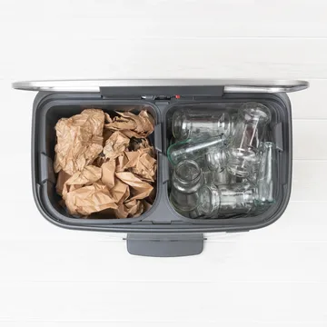 Bo pedalspand 2 x 30 L - Mat stål - Brabantia